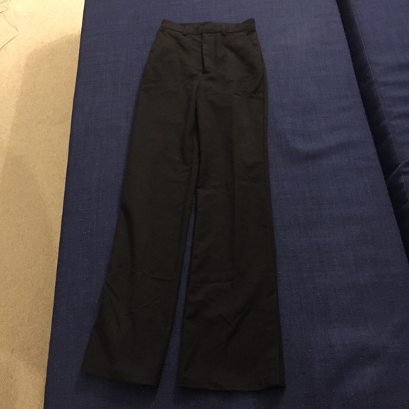 H&M black slacks with slits size 0 - Picture 6 of 14
